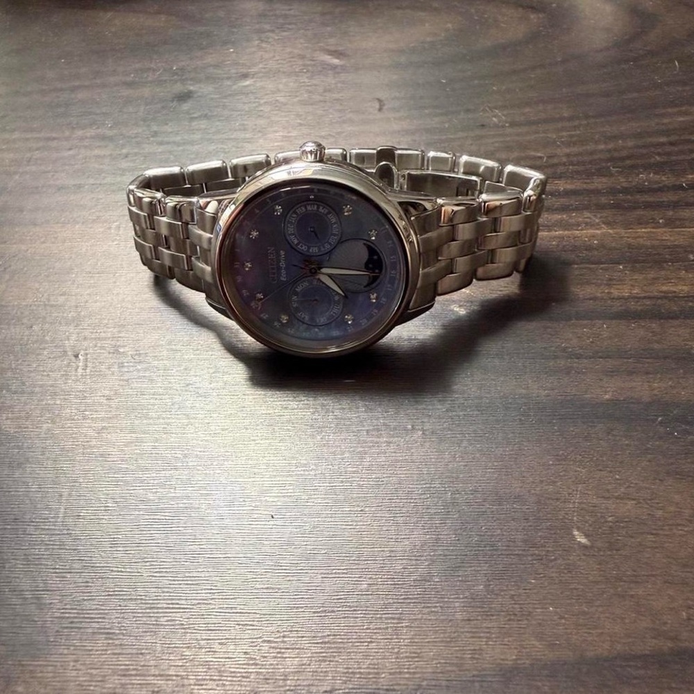 Citizen Silver and Blue Women's Watch
